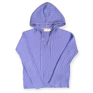 Vineyard Vines Seaspun Rib Cashmere Hoodie Vineyard Violet Sz S
